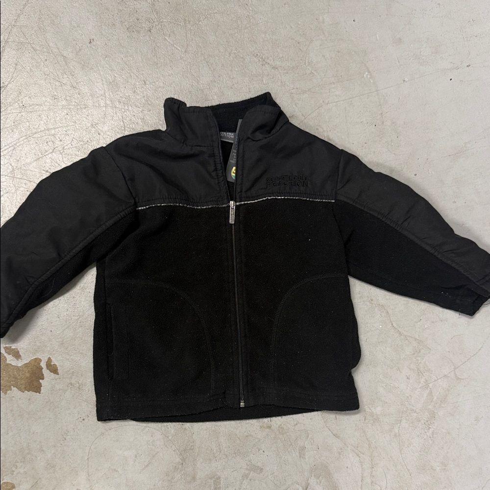 Kids Black Kenneth Cole Zip Up Jacket - 24 Month Winter Sweater Kids LIKE NEW
